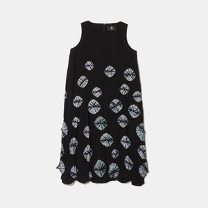 Rolled-Up Shibori Sleeveless Dress, Amundsen/Tie-Dye Color