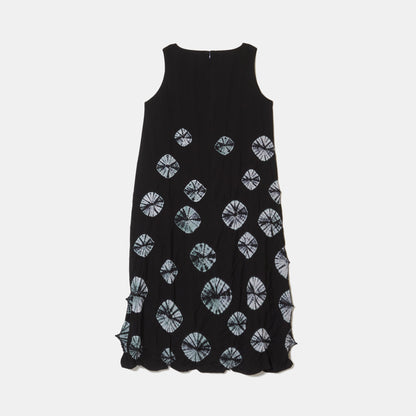 Rolled-Up Shibori Sleeveless Dress, Amundsen/Tie-Dye Color