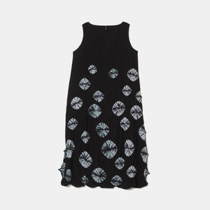 Rolled-Up Shibori Sleeveless Dress, Amundsen/Tie-Dye Color