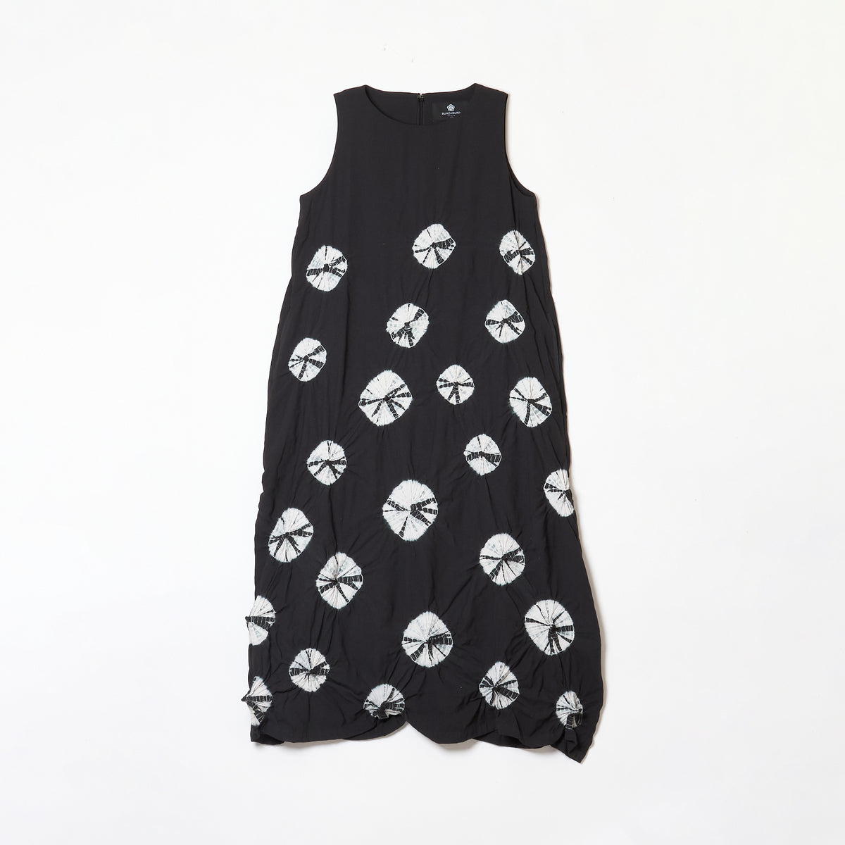 Rolled-Up Shibori Sleeveless Dress, Amundsen/Tie-Dye Color