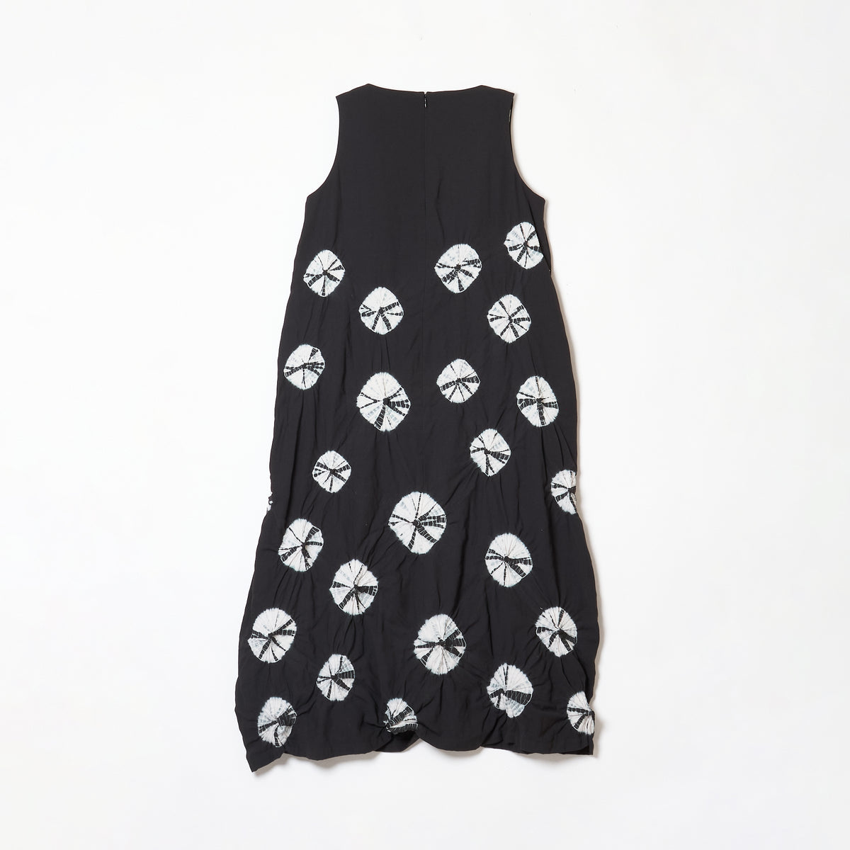 Rolled-Up Shibori Sleeveless Dress, Amundsen/Tie-Dye Color