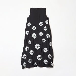 Rolled-Up Shibori Sleeveless Dress, Amundsen/Tie-Dye Color