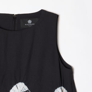 Rolled-Up Shibori Sleeveless Dress, Amundsen/Tie-Dye Color