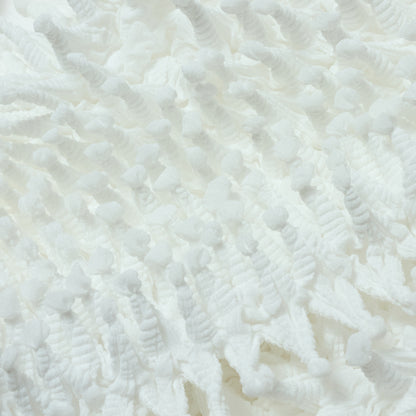 Spiky Shibori Short Cardigan - Chiffon/Solid Color