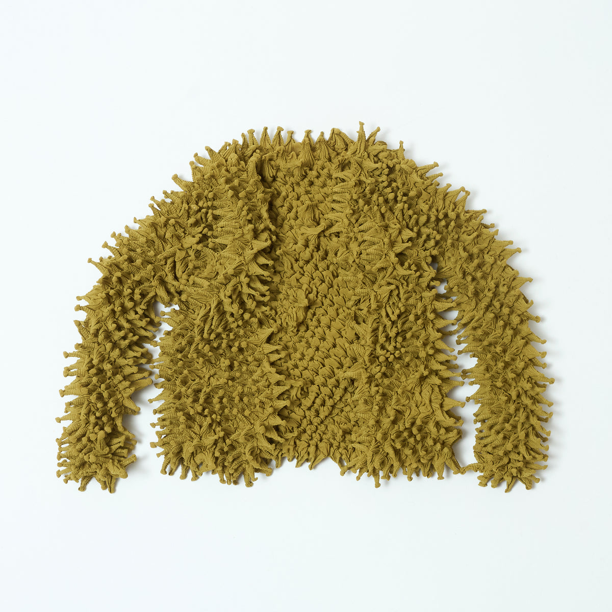 Spiky Shibori Short Cardigan - Chiffon/Solid Color