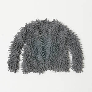 Spiky Shibori Short Cardigan - Chiffon/Solid Color