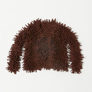Spiky Shibori Short Cardigan - Chiffon/Solid Color