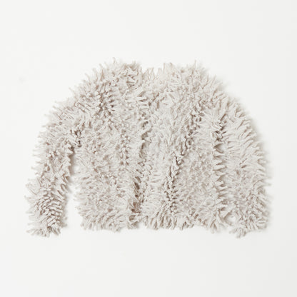 Spiky Shibori Short Cardigan - Chiffon/Solid Color