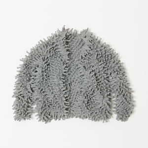 Spiky Shibori Short Cardigan - Chiffon/Solid Color
