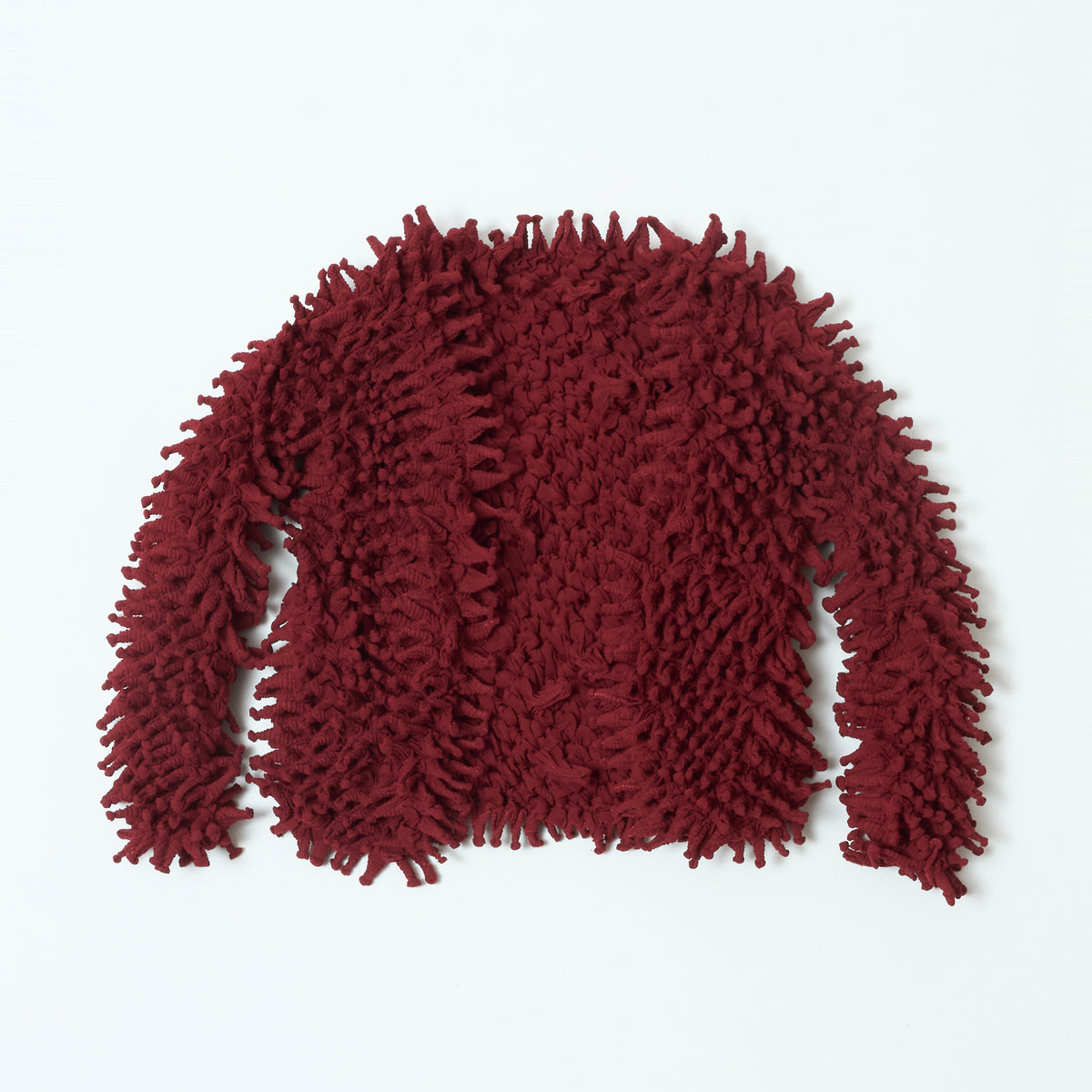 Spiky Shibori Short Cardigan - Chiffon/Solid Color