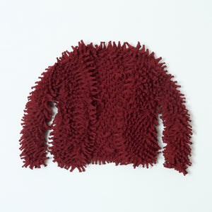Spiky Shibori Short Cardigan - Chiffon/Solid Color