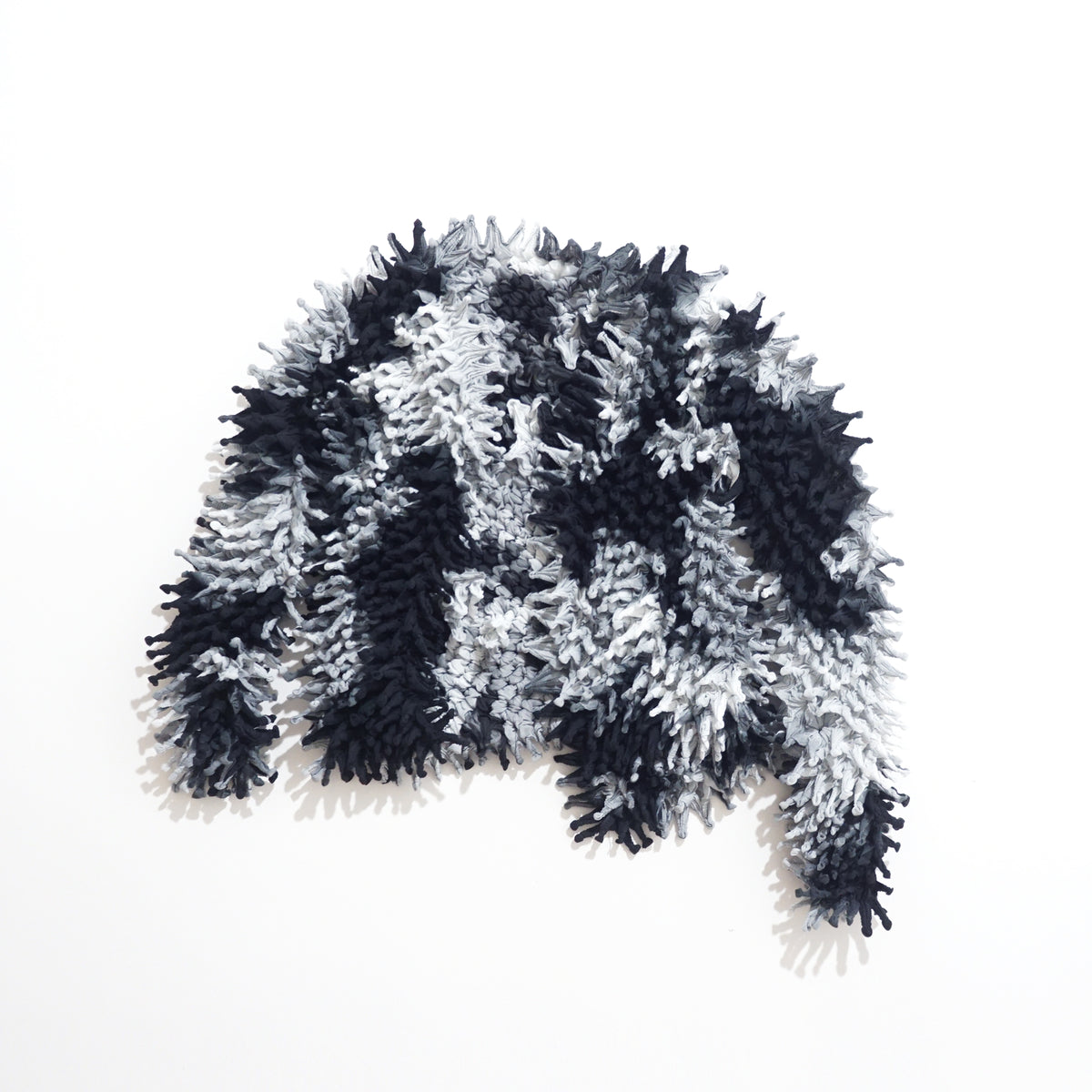 Spiky Shibori Short Cardigan - Chiffon/”Nijimi" Pattern
