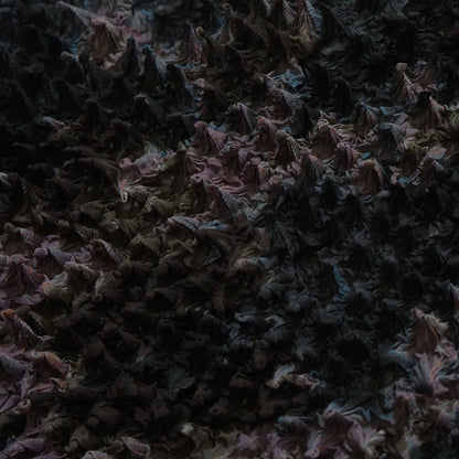 Spiky Shibori Short Cardigan - Chiffon/”Nijimi" Pattern