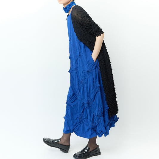 Spiky Shibori Super Long Cardigan - Chiffon