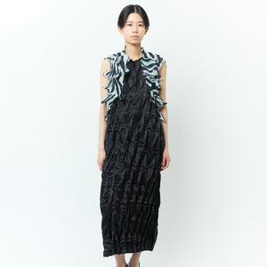 Bai-Shibori Vest - Zebra Stripe