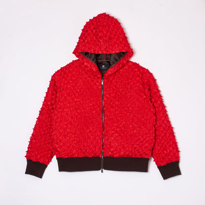 Spiky Shibori Zip Hoodie Jacket