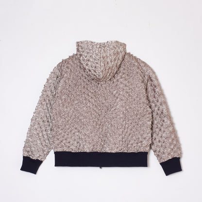 Spiky Shibori Zip Hoodie Jacket