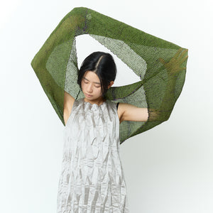 Wavy Silk Circular Scarf