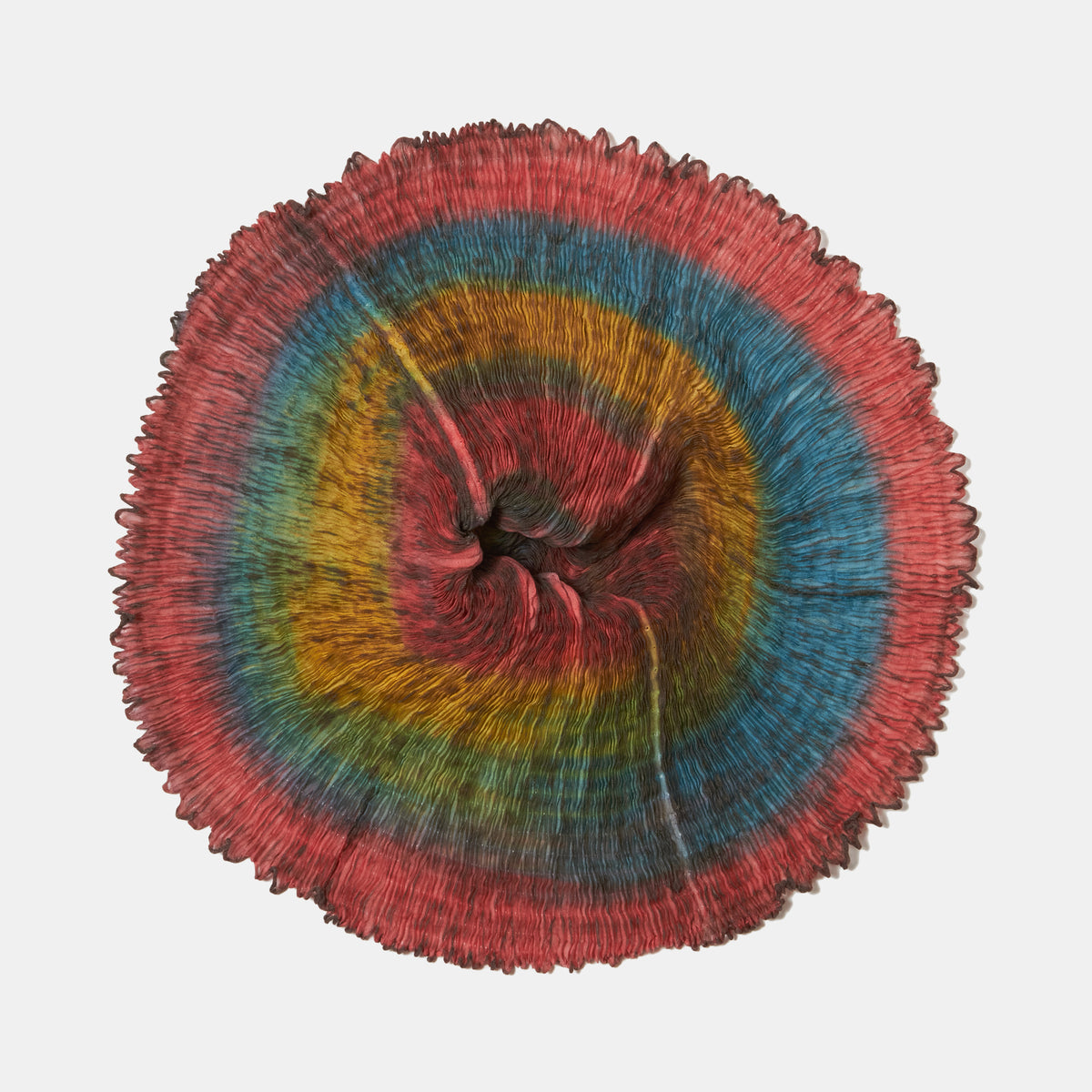 Wavy Silk Circular Scarf