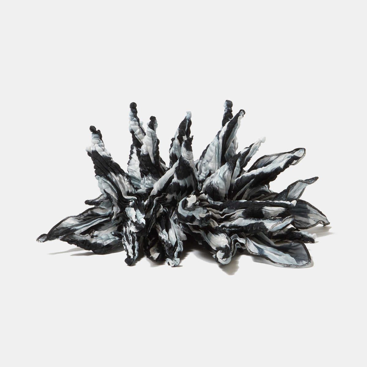 Bai Shibori Necklace-Zebra Stripes