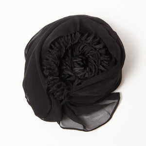 Scarf with Center Spiky Shibori 
