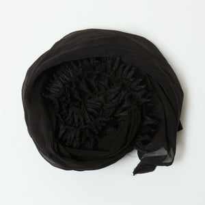 Scarf with Center Spiky Shibori Narrow Width