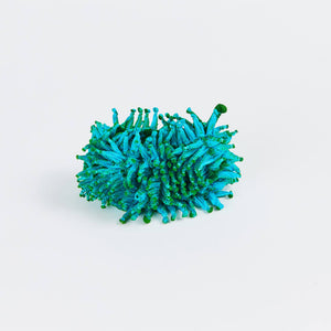 Small Spiky Shibori Necklace Wide Width