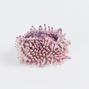 Small Spiky Shibori Necklace Wide Width