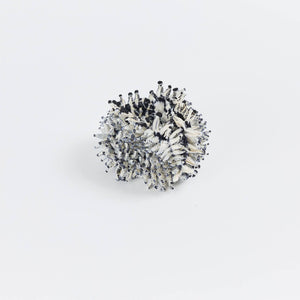 Small Spiky Shibori Necklace Wide Width