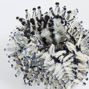 Small Spiky Shibori Necklace Wide Width