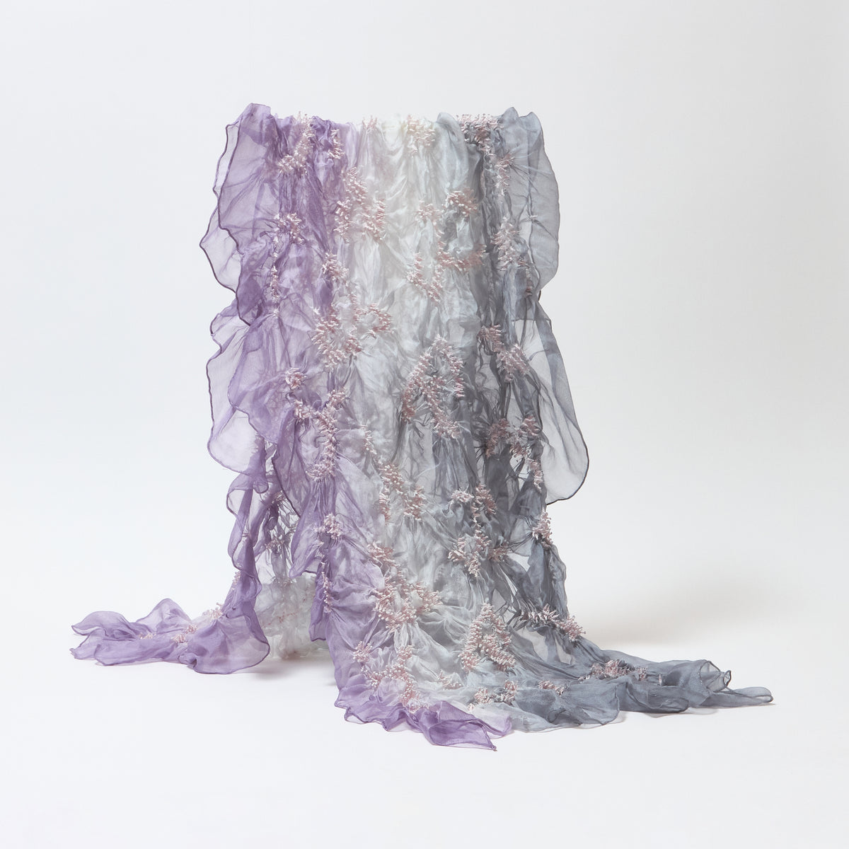 Scarf with Karakusa Shibori