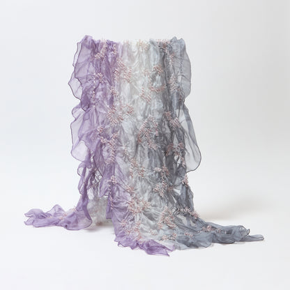 Scarf with Karakusa Shibori
