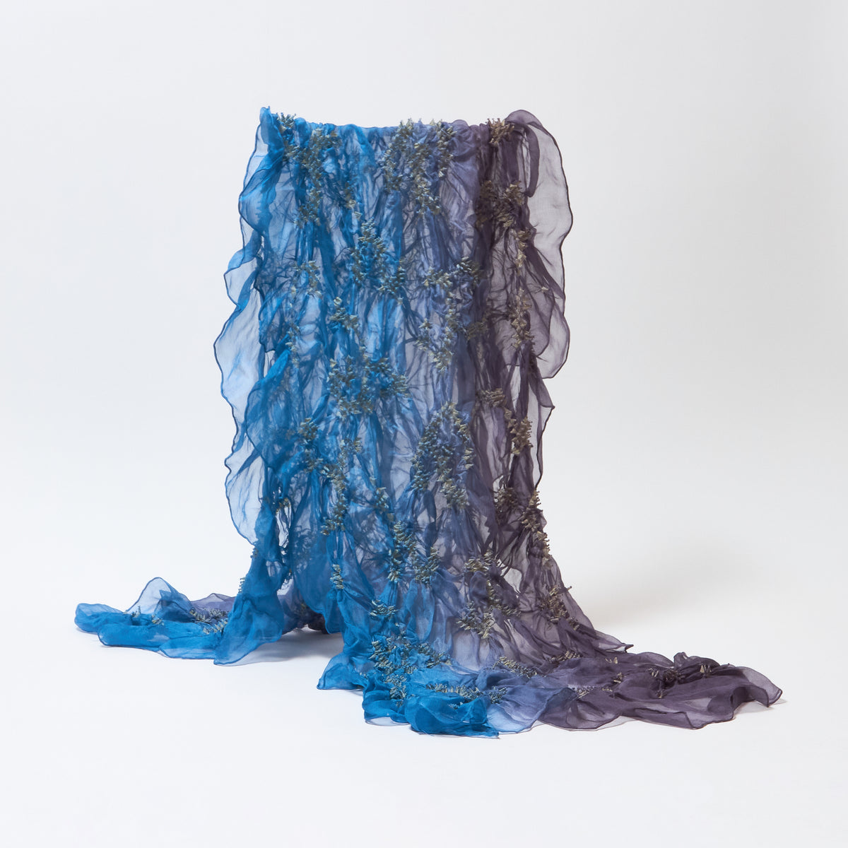 Scarf with Karakusa Shibori