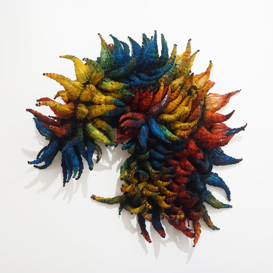 Large Spiky Shibori Scarf