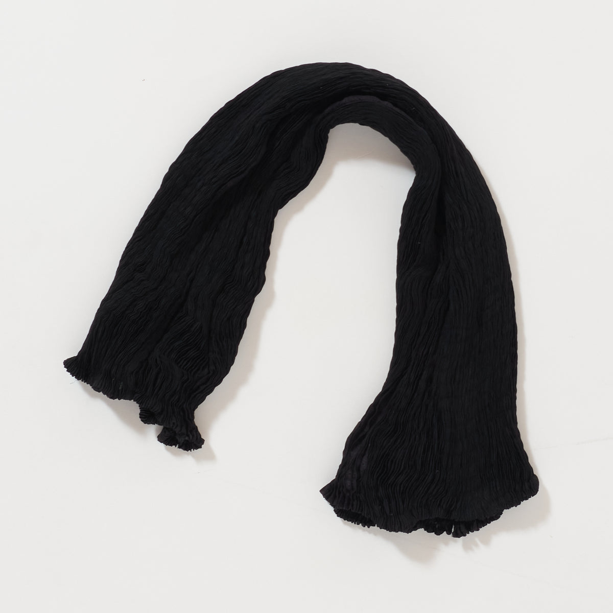 Wavy Silk Circular Scarf