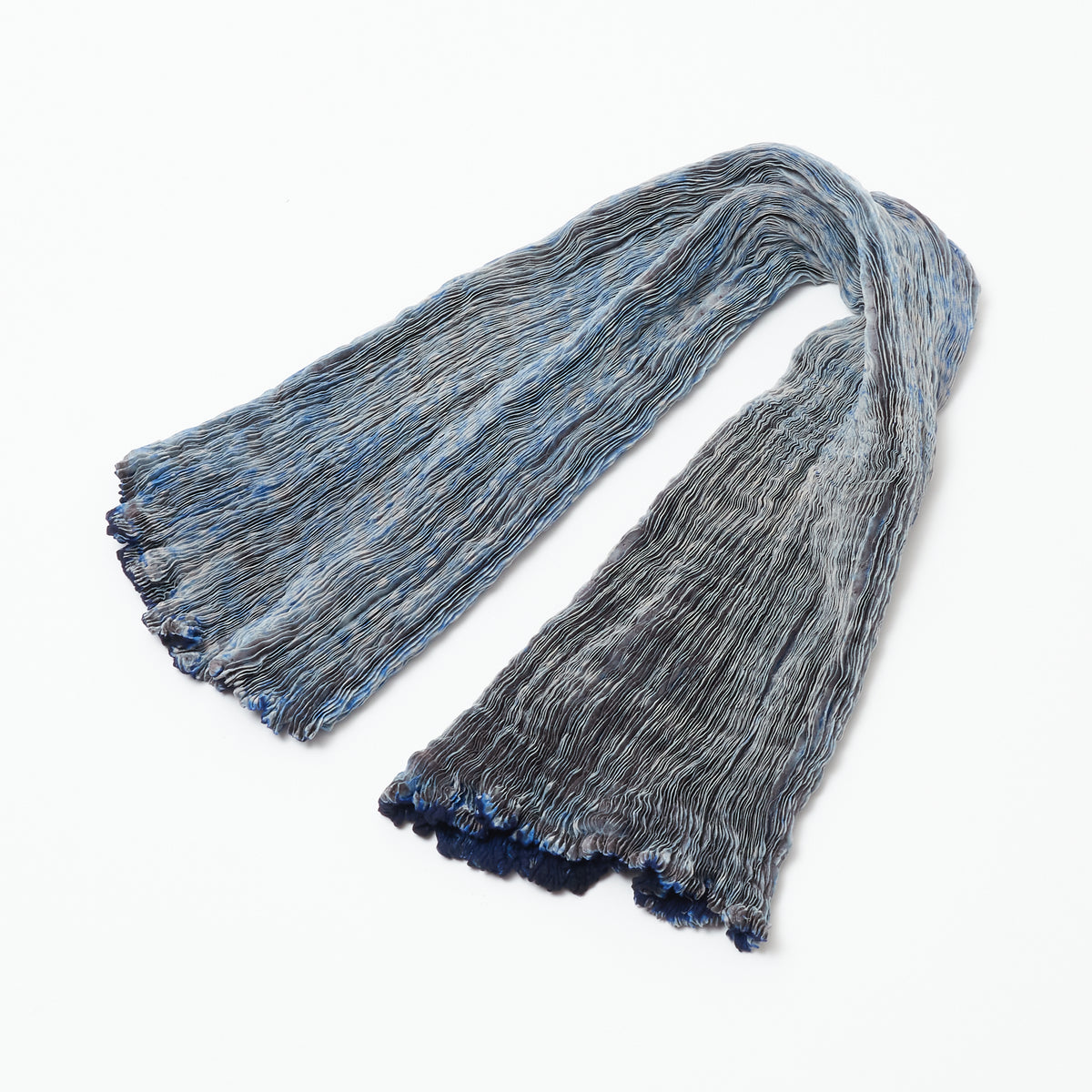 Wavy Silk Circular Scarf