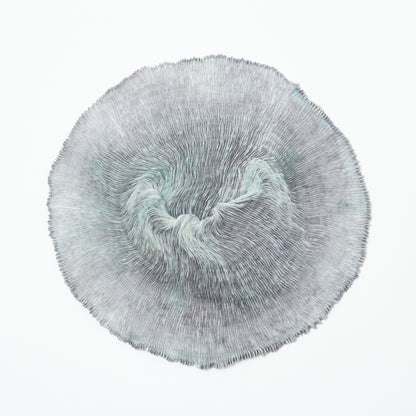 Wavy Silk Circular Scarf