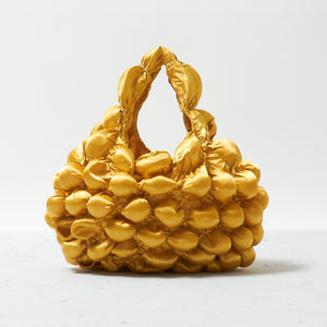 Large Pom-Pom Bags Satin