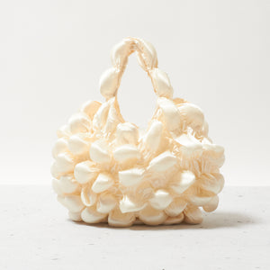 Large Pom-Pom Bags Satin