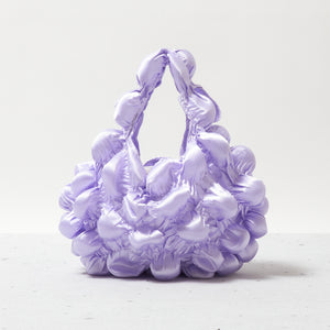 Large Pom-Pom Bags Satin