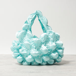Large Pom-Pom Bags Satin