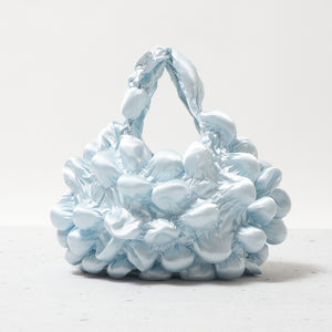 Large Pom-Pom Bags Satin