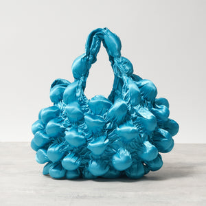 Large Pom-Pom Bags Satin