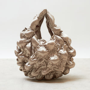 Large Pom-Pom Bags Satin