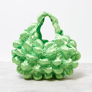 Large Pom-Pom Bags Satin