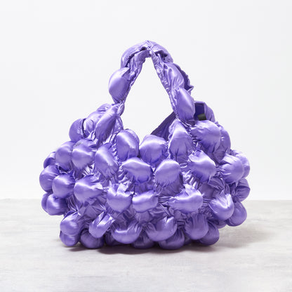 Large Pom-Pom Bags Satin