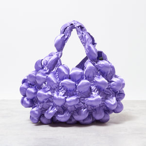 Large Pom-Pom Bags Satin
