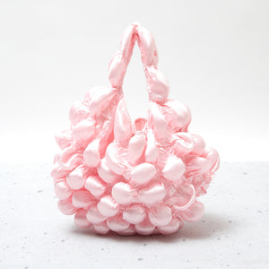 Large Pom-Pom Bags Satin