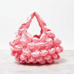 Large Pom-Pom Bags Satin