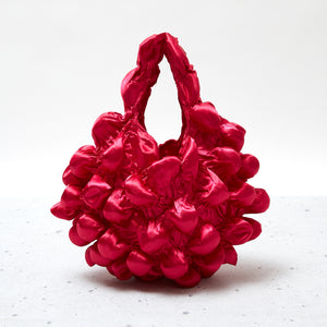 Large Pom-Pom Bags Satin